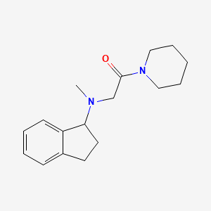 2-[2,3-dihydro-1H-inden-1-yl(methyl)amino]-1-piperidin-1-ylethanone