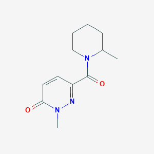 molecular formula C12H17N3O2 B7486639 2-Methyl-6-(2-methylpiperidine-1-carbonyl)pyridazin-3-one 