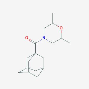 molecular formula C17H27NO2 B7486642 1-Adamantyl-(2,6-dimethylmorpholin-4-yl)methanone 