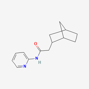 molecular formula C14H18N2O B7486677 2-(2-bicyclo[2.2.1]heptanyl)-N-pyridin-2-ylacetamide 