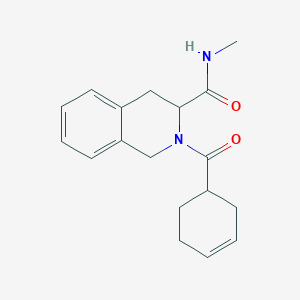 2-(cyclohex-3-ene-1-carbonyl)-N-methyl-3,4-dihydro-1H-isoquinoline-3-carboxamide