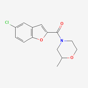 (5-Chloro-1-benzofuran-2-yl)-(2-methylmorpholin-4-yl)methanone