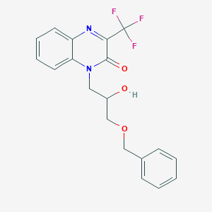 1-(2-Hydroxy-3-phenylmethoxypropyl)-3-(trifluoromethyl)quinoxalin-2-one