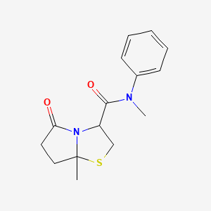 N,7a-dimethyl-5-oxo-N-phenyl-2,3,6,7-tetrahydropyrrolo[2,1-b][1,3]thiazole-3-carboxamide