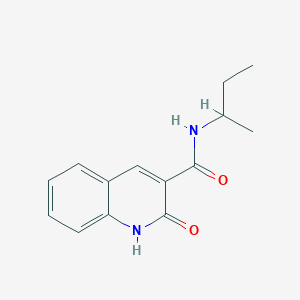 molecular formula C14H16N2O2 B7486810 N-butan-2-yl-2-oxo-1H-quinoline-3-carboxamide 