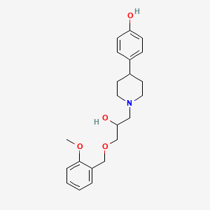 4-[1-[2-Hydroxy-3-[(2-methoxyphenyl)methoxy]propyl]piperidin-4-yl]phenol