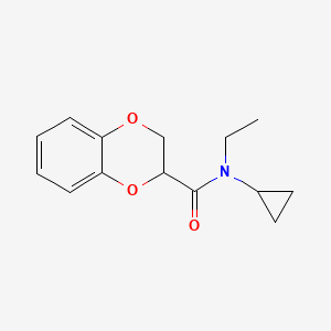 N-cyclopropyl-N-ethyl-2,3-dihydro-1,4-benzodioxine-3-carboxamide