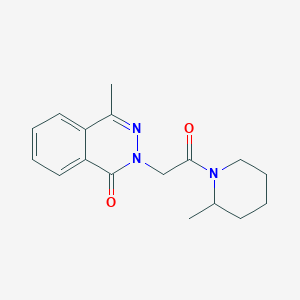 molecular formula C17H21N3O2 B7486839 4-Methyl-2-[2-(2-methylpiperidin-1-yl)-2-oxoethyl]phthalazin-1-one 