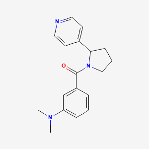 molecular formula C18H21N3O B7486845 [3-(Dimethylamino)phenyl]-(2-pyridin-4-ylpyrrolidin-1-yl)methanone 