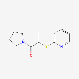 2-Pyridin-2-ylsulfanyl-1-pyrrolidin-1-ylpropan-1-one