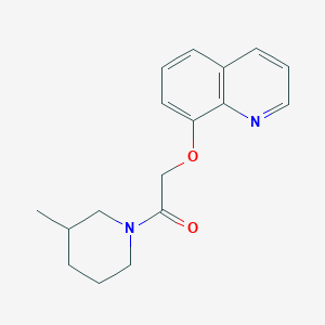 1-(3-Methylpiperidin-1-yl)-2-quinolin-8-yloxyethanone