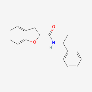 N-(1-phenylethyl)-2,3-dihydro-1-benzofuran-2-carboxamide