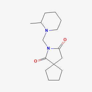 2-[(2-Methylpiperidin-1-yl)methyl]-2-azaspiro[4.4]nonane-1,3-dione