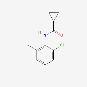 molecular formula C12H14ClNO B7486928 N-(2-chloro-4,6-dimethylphenyl)cyclopropanecarboxamide 