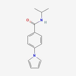 molecular formula C14H16N2O B7486941 N-propan-2-yl-4-pyrrol-1-ylbenzamide 