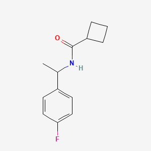 N-[1-(4-fluorophenyl)ethyl]cyclobutanecarboxamide