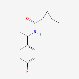 N-[1-(4-fluorophenyl)ethyl]-2-methylcyclopropane-1-carboxamide