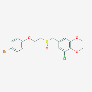 7-[2-(4-Bromophenoxy)ethylsulfinylmethyl]-5-chloro-2,3-dihydro-1,4-benzodioxine