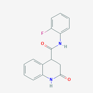 N-(2-fluorophenyl)-2-oxo-3,4-dihydro-1H-quinoline-4-carboxamide