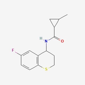 N-(6-fluoro-3,4-dihydro-2H-thiochromen-4-yl)-2-methylcyclopropane-1-carboxamide