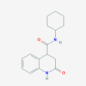 N-cyclohexyl-2-oxo-3,4-dihydro-1H-quinoline-4-carboxamide