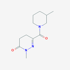 molecular formula C12H19N3O2 B7487060 2-Methyl-6-(3-methylpiperidine-1-carbonyl)-4,5-dihydropyridazin-3-one 