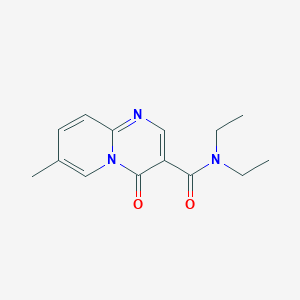 molecular formula C14H17N3O2 B7487070 N,N-diethyl-7-methyl-4-oxopyrido[1,2-a]pyrimidine-3-carboxamide 