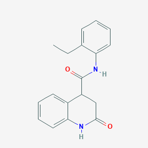 molecular formula C18H18N2O2 B7487090 N-(2-ethylphenyl)-2-oxo-3,4-dihydro-1H-quinoline-4-carboxamide 