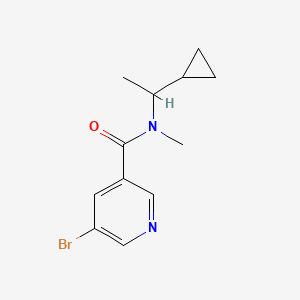 5-bromo-N-(1-cyclopropylethyl)-N-methylpyridine-3-carboxamide