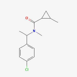 N-[1-(4-chlorophenyl)ethyl]-N,2-dimethylcyclopropane-1-carboxamide