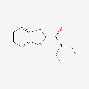 molecular formula C13H17NO2 B7487122 N,N-diethyl-2,3-dihydro-1-benzofuran-2-carboxamide 