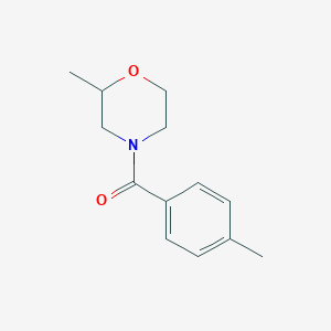 molecular formula C13H17NO2 B7487134 (2-Methylmorpholin-4-yl)-(4-methylphenyl)methanone 