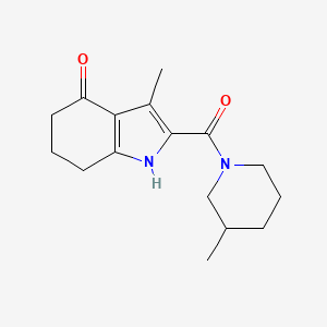 molecular formula C16H22N2O2 B7487139 3-Methyl-2-(3-methylpiperidine-1-carbonyl)-1,5,6,7-tetrahydroindol-4-one 