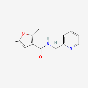 2,5-dimethyl-N-(1-pyridin-2-ylethyl)furan-3-carboxamide