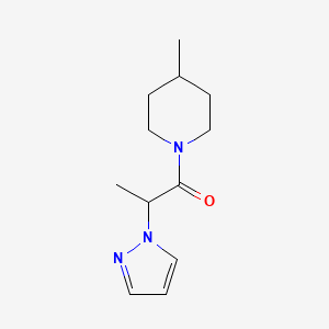 1-(4-Methylpiperidin-1-yl)-2-pyrazol-1-ylpropan-1-one