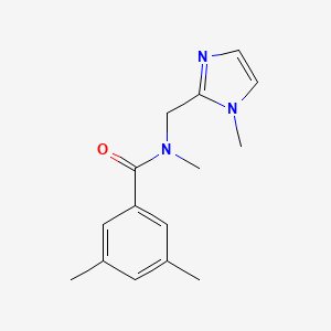 N,3,5-trimethyl-N-[(1-methylimidazol-2-yl)methyl]benzamide