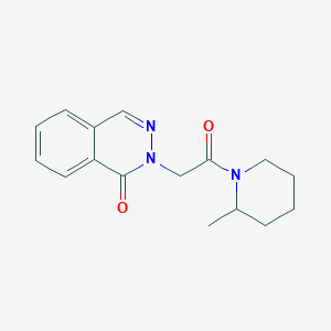 molecular formula C16H19N3O2 B7487218 2-[2-(2-Methylpiperidin-1-yl)-2-oxoethyl]phthalazin-1-one 