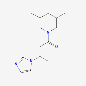 1-(3,5-Dimethylpiperidin-1-yl)-3-imidazol-1-ylbutan-1-one