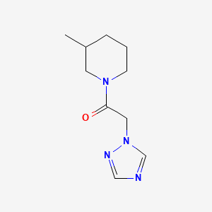 molecular formula C10H16N4O B7487252 1-(3-Methylpiperidin-1-yl)-2-(1,2,4-triazol-1-yl)ethanone 