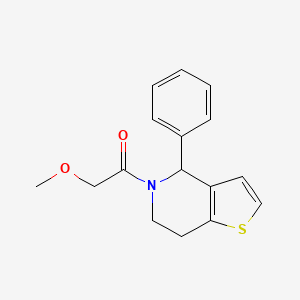 2-methoxy-1-(4-phenyl-6,7-dihydro-4H-thieno[3,2-c]pyridin-5-yl)ethanone