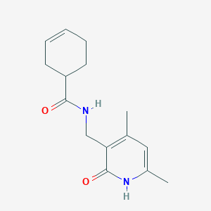 N-[(4,6-dimethyl-2-oxo-1H-pyridin-3-yl)methyl]cyclohex-3-ene-1-carboxamide