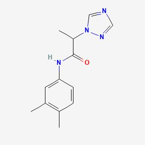 N-(3,4-dimethylphenyl)-2-(1,2,4-triazol-1-yl)propanamide