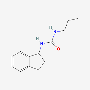 molecular formula C13H18N2O B7487289 1-(2,3-dihydro-1H-inden-1-yl)-3-propylurea 