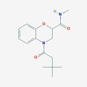 4-(3,3-dimethylbutanoyl)-N-methyl-2,3-dihydro-1,4-benzoxazine-2-carboxamide