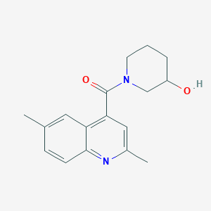 molecular formula C17H20N2O2 B7487308 (2,6-Dimethylquinolin-4-yl)-(3-hydroxypiperidin-1-yl)methanone 