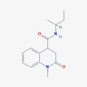 N-butan-2-yl-1-methyl-2-oxo-3,4-dihydroquinoline-4-carboxamide