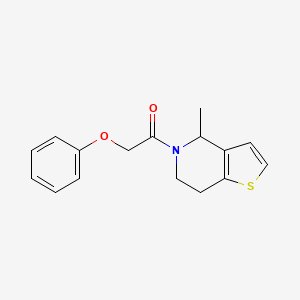 1-(4-methyl-6,7-dihydro-4H-thieno[3,2-c]pyridin-5-yl)-2-phenoxyethanone