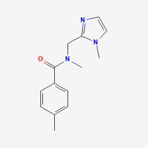 N,4-dimethyl-N-[(1-methylimidazol-2-yl)methyl]benzamide