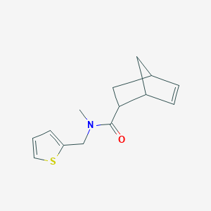 molecular formula C14H17NOS B7487382 Bicyclo[2.2.1]hept-5-ene-2-carboxylic acid methyl-thiophen-2-ylmethyl-amide 