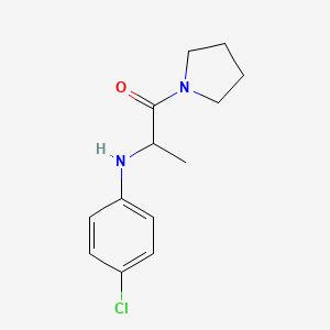 2-(4-Chloroanilino)-1-pyrrolidin-1-ylpropan-1-one